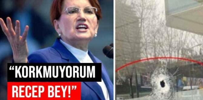 İyi Parti İstanbul İl Başkanlığına Silahlı Saldırı. Akşener: ‘Korkmuyorum Recep Bey’