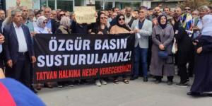 Bitlis Emek Demokrasi Platformu, gazeteci Sinan Aygül’e yönelik saldırıyı protesto etti