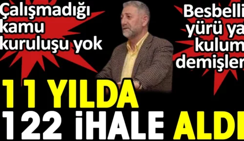 AKP’li Haşimoğlu ailesine Allah “Yürü kulum demiş” 11 yılda 122 ihale almış..
