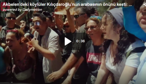 Akbelen’de CHP liderinin önü direnişçiler tarafından kesildi
