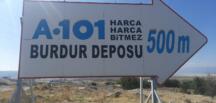 Burdur’da Şoförler A-101 marketi protesto etti” biz hayvan değil insanız”