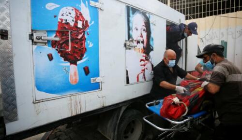 Gazze’de  Toplu mezarlar açılıyor, cenazeler dondurma kamyonlarında tutuluyor