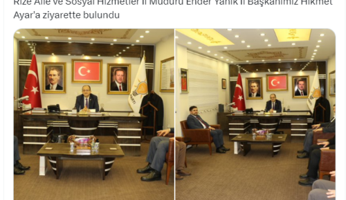 Rize’de il müdürü oldu soluğu AKP il başkanı Ayar’ın yanında aldı CHP tepki gösterdi