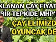 MHP’li  Seçkin Memişoğlu Hükümetin 19 TL olarak açıkladığı yaş çay alım fiyatına tepki gösterdi