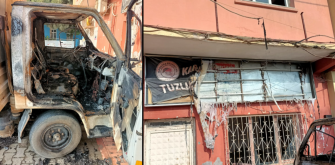 CHP’li Belediye’ye Ait Hizmet Binasına Gece Yarısı Saldırı Düzenlendi