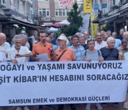 Reşit Kibar için Samsun’da Emek ve Demokrasi güçleri alanlardaydı